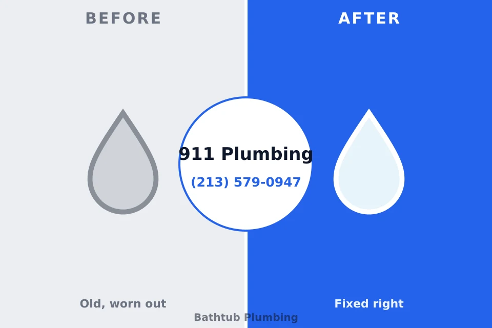 Before and after: plumbing repair Cimarron Hills, CO